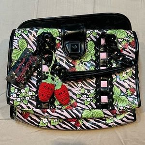 Betsey Johnson Betseyville Strawberry Fields Handbag